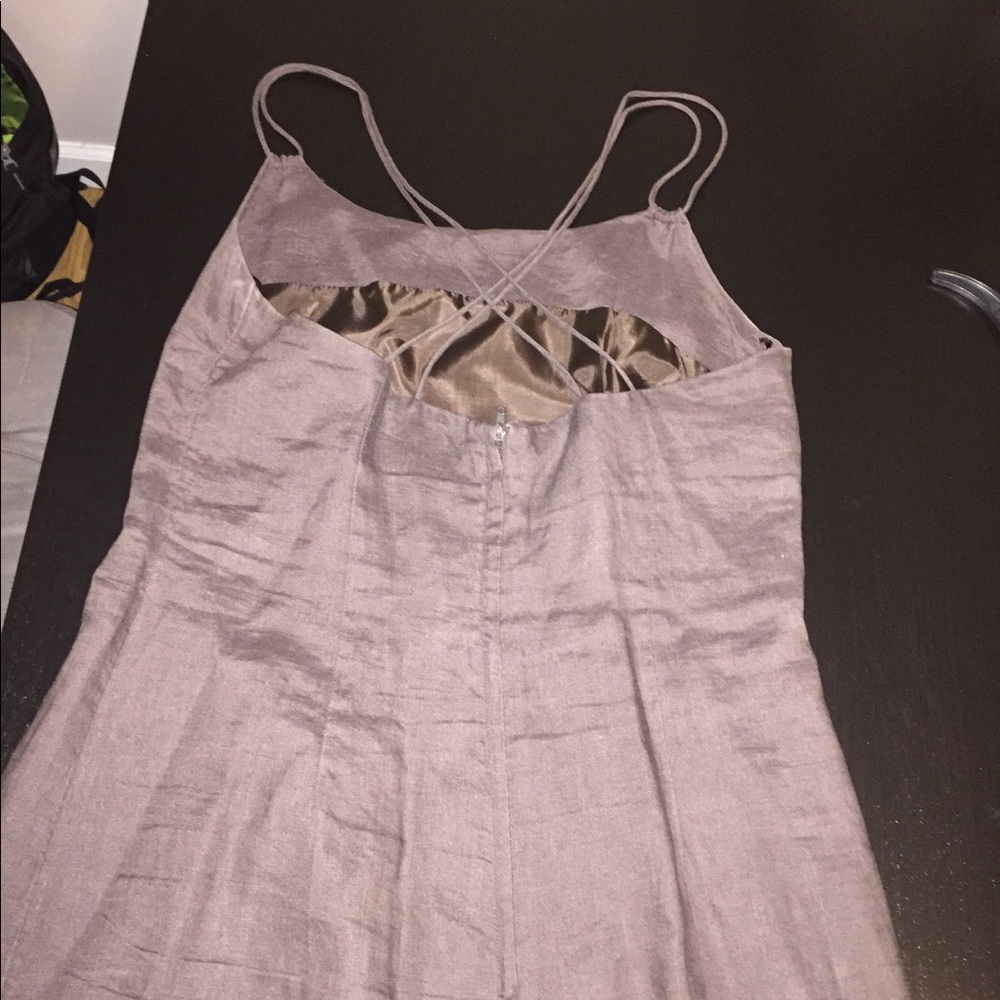 Cute Brown Dress Midi Length